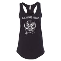 OFFICIAL - BLACKBOARD JUNGLE - "MOTOJUNGLE" WOMENS BLACK TANK