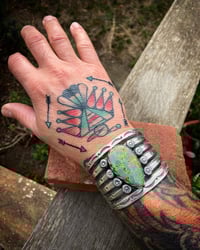 Image 4 of WL&A Ingot Royston "Medicine" Cuff - Wrist Size 6.75 to 7 in - 155 Grams