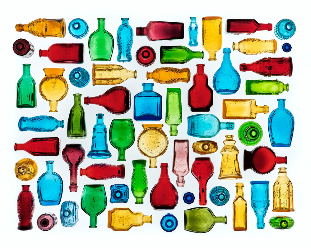 Image of Vintage Wheaton Glass Bottle Collection 1