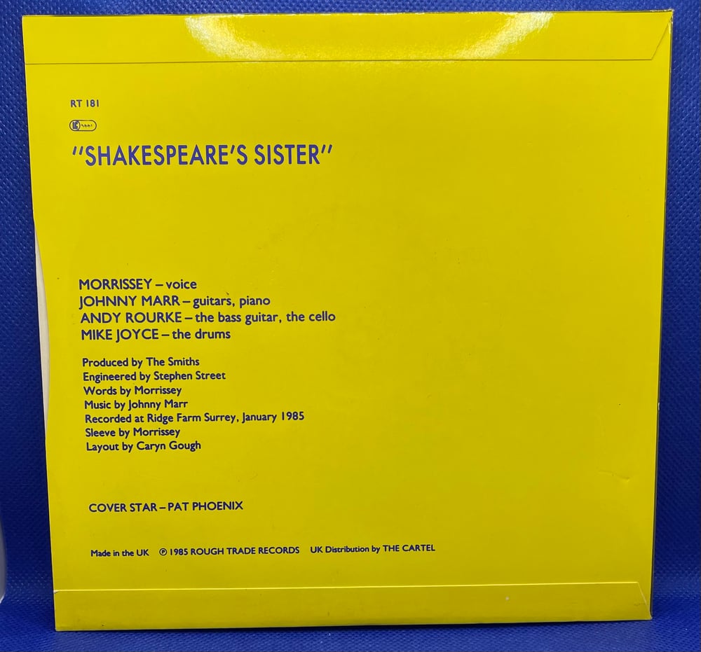 The Smiths- Shakespeare Sister/What She Said 1985 7” 45rpm