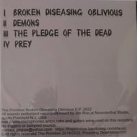 Image 3 of THE PRIMITIVE - BROKEN DISEASING OBLIVIOUS MINI CD