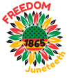 FREEDOM 1865 JUNETEENTH FLOWER UNISEX T-SHIRT