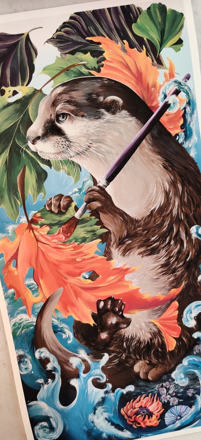 Otter Print Image 2