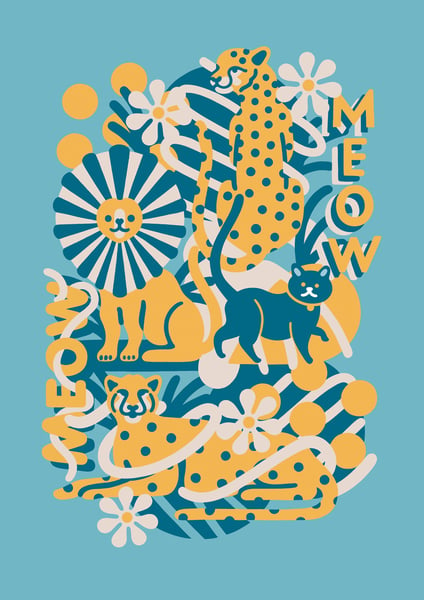 Image of Meow - Open Edition Print