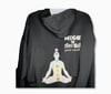 Karmic energy full zip hoodie black. 