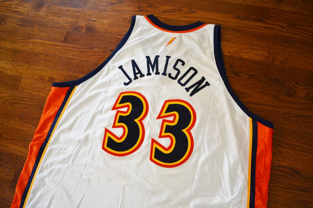 Antawn Jamison Warriors Jersey sz 44/L – First Team Vintage