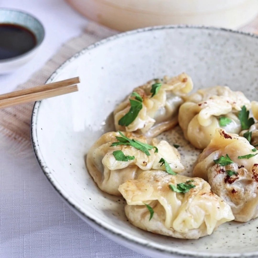24 Pack PanFried Pork, Chives and Cabbage Dumplings The Dumpling Dealer