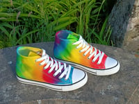 Image 1 of Rainbow high tops ~ larger sizes 7-12