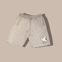 Image 2 of Grey VE Drip Patch Shorts 