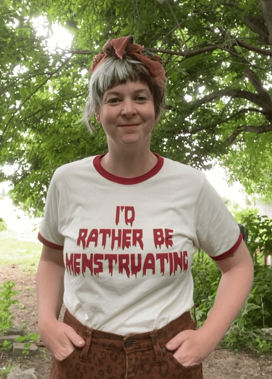 I'D RATHER BE MENSTRUATING tee