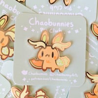Image 2 of Cantaloupe Jackalope Enamel Pin