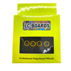 LC BOARDS Urethane Dual Core Wheels Black/ Yellow