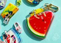 Image 4 of Mark & Watermelon Friend - 2.5" Acrylic Keychain