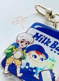 Image 2 of Milky Boy Jungwoo - 2.5" Acrylic Keychain