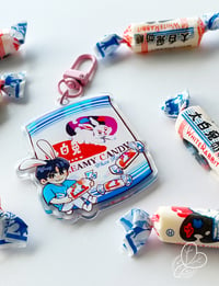 Image 4 of Doyoung White Rabbit Candy - 2.5" Acrylic Keychain