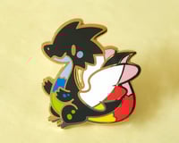 Image 1 of Queer Pride Dragon Enamel Pin