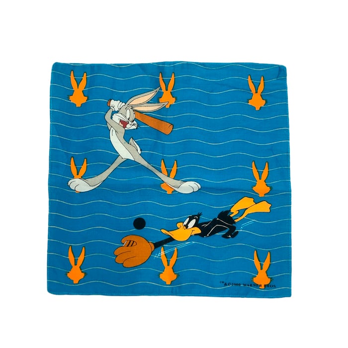 Vintage handkerchief Bugs Bunny & Daffy duck