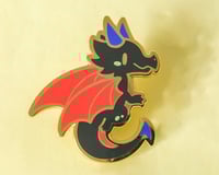 Image 1 of Polyamory Pride Dragon Enamel Pin