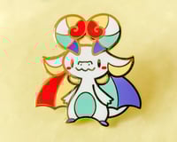 Image 1 of Sapphic Stripes Pride Dragon Enamel Pin