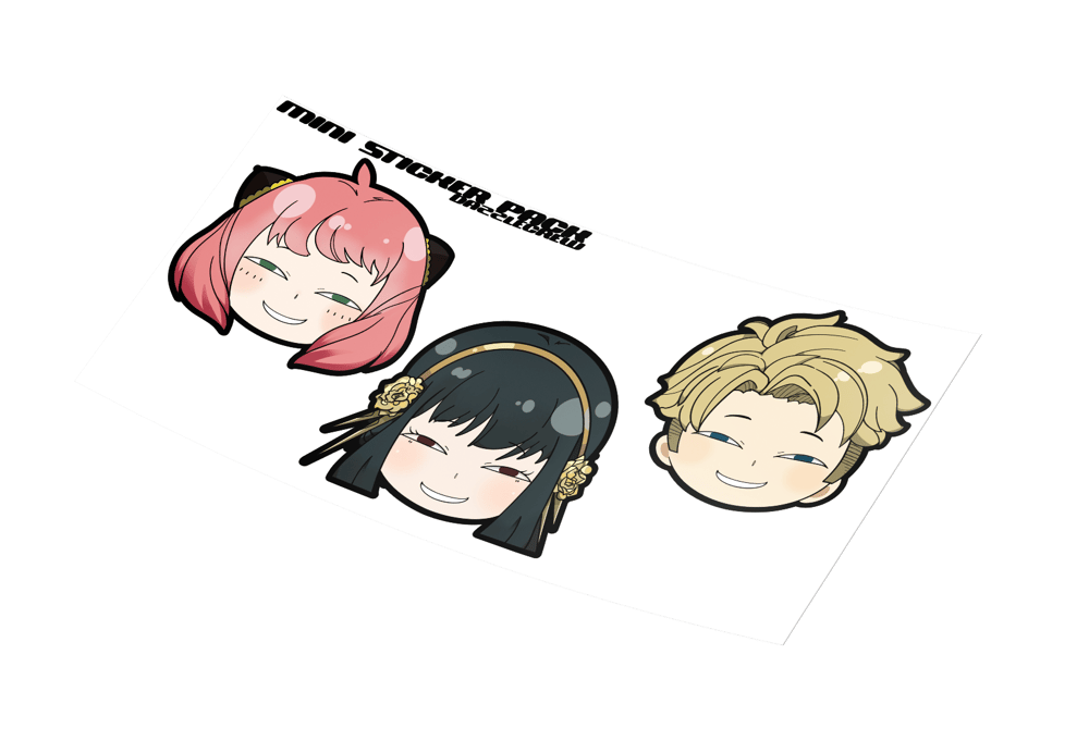 Image of Spy family mini sticker pack