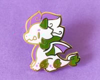 Image 1 of Genderqueer Pride Dragon Enamel Pin
