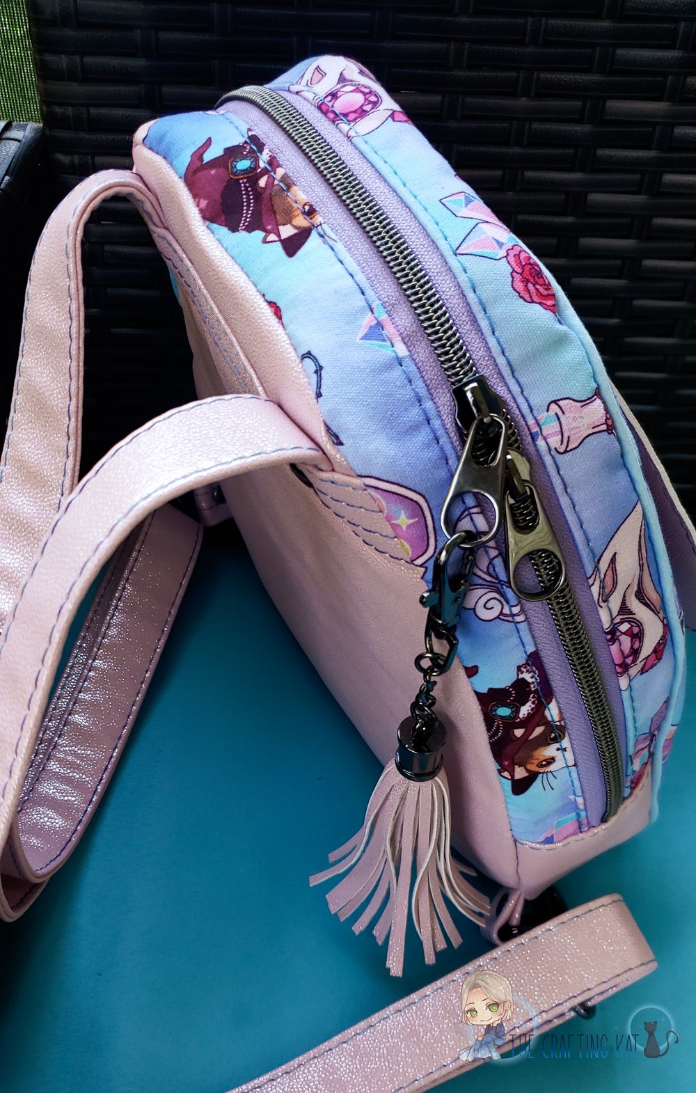 Image of Periwinkle Witch-Riceball Mini backpack