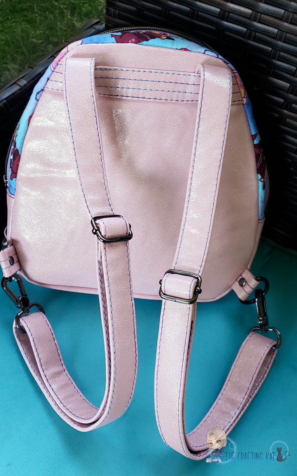 Image of Periwinkle Witch-Riceball Mini backpack