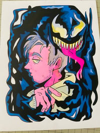 Image 1 of Venom and Eddie Risograph Print