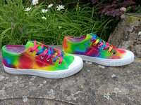 Image 3 of Rainbow canvas shoes