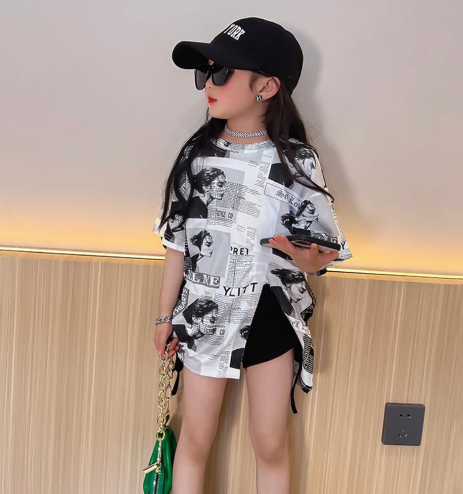 Image of Newspaper Print Tee