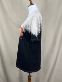 Image 2 of AC/DC two tone bleach dyed crew neck cap sleeve rocker t-shirt