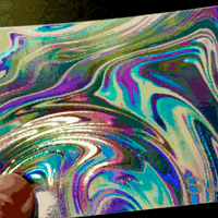 Image 5 of Escape on Wonderland florescent silkscreen art print 