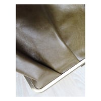 Image 5 of Moss Leather Pleated Clutch