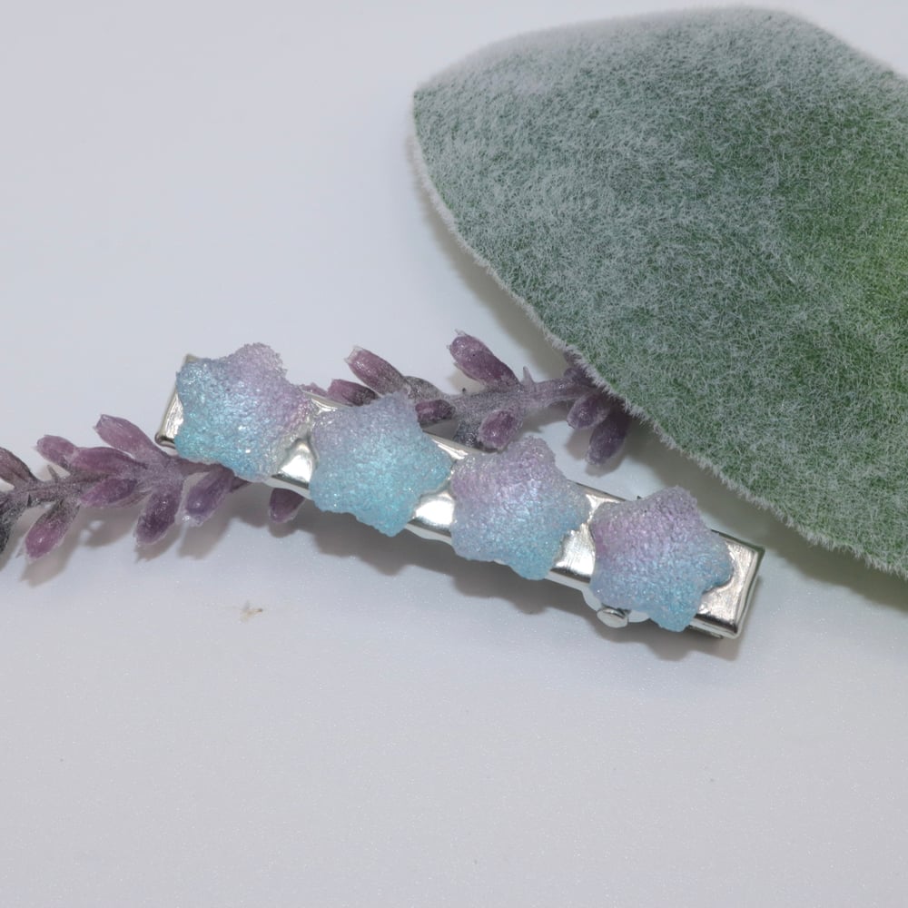 Image of Hair Clip Blue Stars