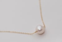 Image 2 of Solitaire Pearl Necklace