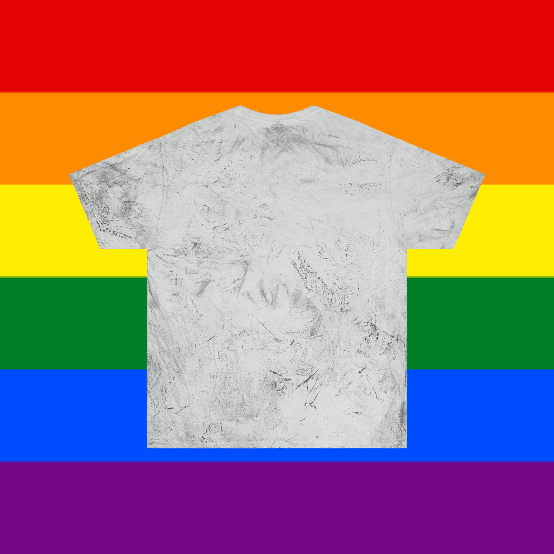 Image of PRIDE 2022 | Skatune Logo | Gay Pride Flag Colors | Dark Mineral Wash Comfort Colors Shirt