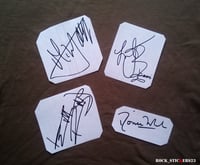 Image 4 of The Rolling Stones stickers autograph vinyl Mick Jagger, Keith Richards, Charlie Watts, Ronnie Wood 