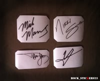 Image 4 of Motley Crue autographs stickers vinyl Tommy Lee, Vince Neil, Nikki Sixx, Mick Mars 
