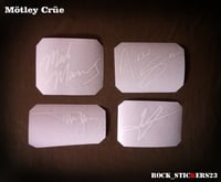 Image 5 of Motley Crue autographs stickers vinyl Tommy Lee, Vince Neil, Nikki Sixx, Mick Mars 