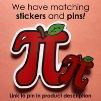 Image 2 of Red Delicious Apple Pi Sticker