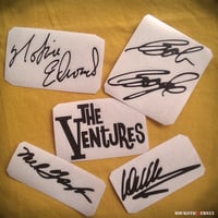 Image 4 of  The Ventures autographs vinyl stickers Nokie Edwards, Don Wilson, Mel Taylor, Bob Bogle