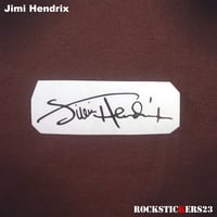 Image 3 of Jimi Hendrix autographs vinyl stickers without background 2 decal signature