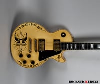Image 3 of Cliff Burton guitar stickers James Hetfield Gibson vinyl decal R.I.P