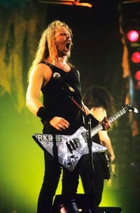 Image 4 of James Hetfield guitar stickers ESP MX-220 fuk em up vinyl decal set 3