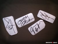 Image 4 of Black Sabbath autographs vinyl stickers Ozzy Osbourne, Tony Iommi, Bill Ward, Geezer Butler decal