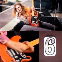 Image 1 of Billy Corgan sticker "6" Smashing Pumpkins vinyl decal Gish era stratocaster