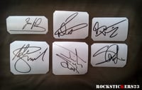 Image 4 of Iron Maiden stickers autographs vinyl Adrian Smith,Bruce Dickinson,Dave Murray,Janick Gers...
