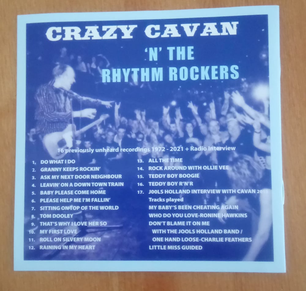 CRAZY CAVAN 'N' THE RHYTHM ROCKERS - A ROCKIN LEGEND CRCD18