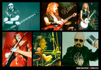 Image 2 of Judas Priest autographs vinyl stickers Glenn Tipton, Ian Hill, K. K. Downing, Richie Faulkner...