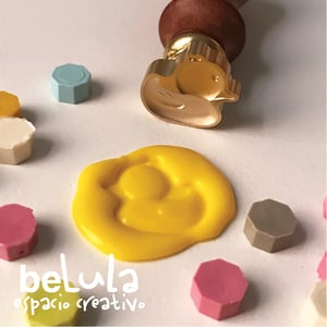 Image of Sello lacre 3D patito de goma